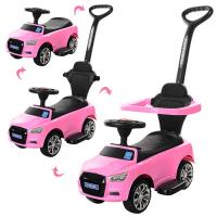 купить Детская каталка-толокар BAMBI M 3503A-8 с родительской ручкой (розовый)