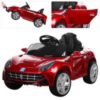 купить Детский электромобиль BAMBI M 3176EBLRS-3 кожаное сиденье (красный)