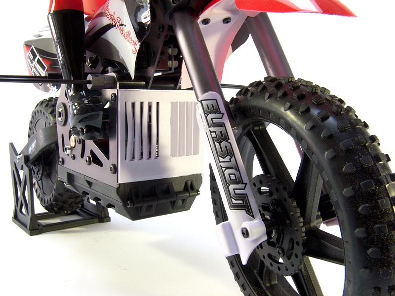 фото Радиоуправляемая модель Мотоцикл 1:4 Himoto Burstout MX400 Brushed (красный)