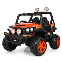 купить Детский полноприводный джип Bambi M 3825EBLR-7 с кожаным сиденьем (оранжевый)