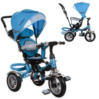 купить Трехколесный детский велосипед TurboTrike M 3114-5A резина (голубой)