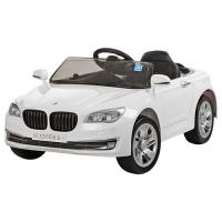 купить Детский автомобиль BMW M 3293EBLR-1 с кожаным сиденьем (белый)