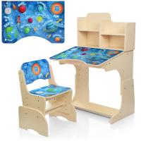 купить Парта Bambi B 2071-24-1 с полочками (венге светлое, Космос)
