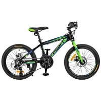 купить Спортивный велосипед 20 дюймов Profi G20HARDY A20.2 (черно-салатовый)