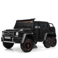 купить Шестиколесный джип для детей Mercedes G63 AMG M 3971EBLR-2 с кожаным сиденьем (черный)