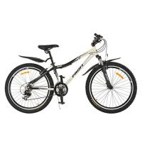 купить Спортивный велосипед 26 дюймов Shimano XM261H Profi (черно-белый матовый)