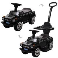 купить Детская каталка-толокар Range Rover M 3597A-2 с родительской ручкой (черная)