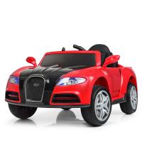 купить Детский электромобиль машина Bugatti M 3968EBLR-3 с кожаным сиденьем (красный)