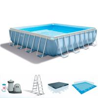 купить Прямоугольный каркасный бассейн Intex 28764 с аксессуарами (427-107 см)