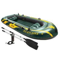 купить Надувная лодка Intex SEAHAWK 68351 с веслами и насосом (338-127-50 см)