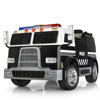 купить Детская полицейская машина Bambi M 3828EBLR-2 с полным приводом и кожаным сиденьем (черная)