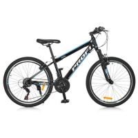купить Спортивный велосипед 24 дюйма Profi G24FIFA A24.1 алюминиевая рама 13,5" Shimano (черно-голубой)
