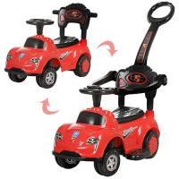купить Каталка-толокар M 3274-3 со съемной родительской ручкой  (красный)