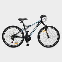 купить Спортивный велосипед 26 дюймов ProfiShimano G26A315-M-B (черно-белый)