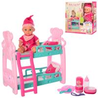 купить Игровая кроватка с пупсом 8110 звук и аксессуары