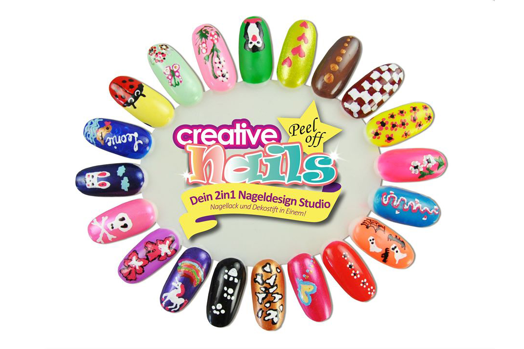фото Детский лак-карандаш для ногтей Malinos Creative Nails на водной основе (2 цвета Морской волны + Сочный голубой)
