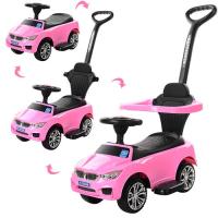 купить Каталка-толокар для детей BAMBI M 3503B-8 с родительской ручкой (розовый)
