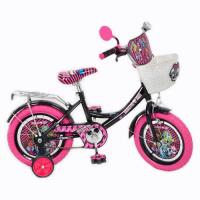 купить Детский велосипед 16" P 1657 MH-P Monster High со съемными боковыми колесиками (черный)