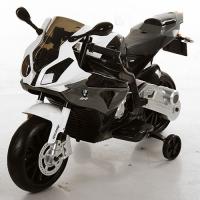 купить Детский мотоцикл BMW JT 528E-11 два мотора (серый)