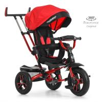 купить Трехколесный велосипед для детей TurboTrike M 4058-1 поворотный со светом (красный)