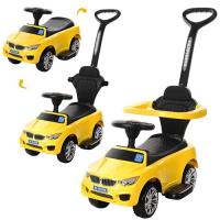 купить Каталка-толокар для детей BAMBI M 3503B-6 с родительской ручкой (желтый)