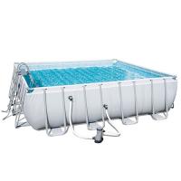 купить Бассейн каркасный с аксессуарами Bestway 56626 (488-488-122 см)