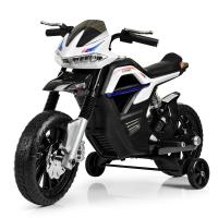 купить Детский мотоцикл Bambi JT5158-1 с дополнительными колесами (белый)