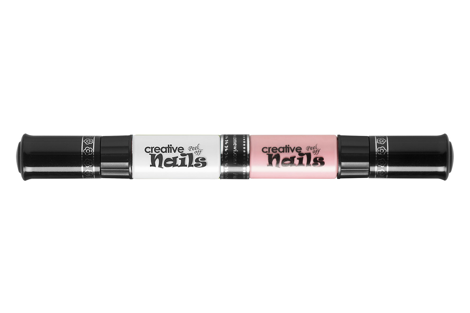 фото Детский лак-карандаш для ногтей Malinos Creative Nails на водной основе (2 цвета Нюд + Белый)
