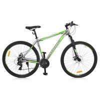 купить Велосипед 29 дюймов с алюминиевой рамой 19,5" Profi G29GRAPHITE A29.2 Shimano (серо-зеленый)