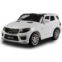 купить Детский автомобиль Джип ML 63 ERS-1 Mercedes, открываются двери, автопокраска, пульт р/у (белый)