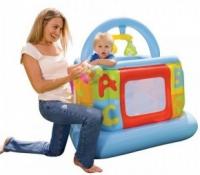 купить Надувной детский игровой центр манеж - батут Intex 48473