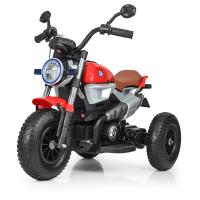 купить Ретро-мотоцикл для детей Bambi M 3687AL-3 с резиновыми надувными колесами (красный)