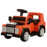 купить Детский джип Land Rover M3163BR-7 с ремнем безопасности, р\у (оранжевый)