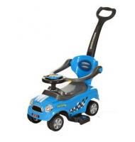 купить Каталочка толокар Z 321-12 с ручкой для родителя (голубая)