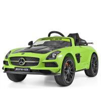 купить Электромобиль для детей Mercedes AMG M 2760EBLR-5-2 два мотора (зеленый с карбоном)