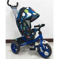 купить Колясочный велосипед TurboTrike M 3113-5-D колеса EVA (голубой с каплями)