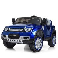 купить Детский джип Bambi M 3807EBLRS-4 кожаное сиденье 4 мотора автопокраска (синий)
