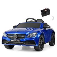 купить Детская стильная машина Mercedes AMG M 4010EBLRS-4 крашеный автомобильной краской (синяя)
