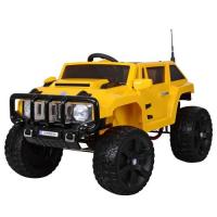 купить Детский электромобиль джип Bambi M 3570 EBLR-6 кожаное сиденье (желтый)
