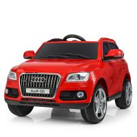 купить Детский электроджип Audi Q5 M 3448EBLR-3 с кожаным сиденьем (красный)