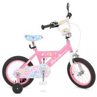 купить Двухколесный велосипед для детей 14 дюймов Profi L14131 Butterfly 2 (розовый)