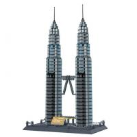 купить Конструктор WanGe 8011 «Китайские башни Близнецы» 1160 деталей (ZHORYA)