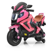 купить Детский мотоцикл Bambi M 3681ALS-8 резиновые колеса и автокраска (розовый)