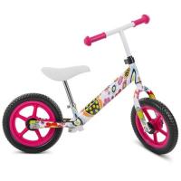 купить Беговел детский 12 дюймов PROFI KIDS M 3440W-3 колеса EVA (белый flowers)