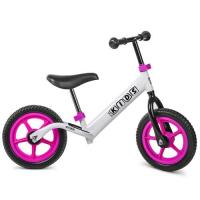 купить Беговел детский Profi kids M 3436-2 12” колеса (бело-розовый)