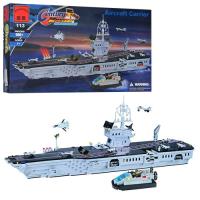 купить Детский конструктор Brick 208886/113 "Военный корабль Авианосец" (990 дет.)