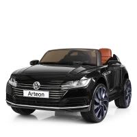 купить Детский электромобиль Volkswagen Arteon M 3993(MP4)EBLR-2 с дисплеем MP4 и кожаным сиденьем (черный)