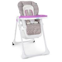 купить Детский стульчик для кормления Bambi M 3890 Ornament Lavender кожаный (фиолетовый)