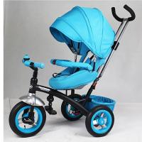 купить Трехколесный велосипед колясочного типа Turbotrike M 3195-4A с резиновыми колесами (бирюзовый)