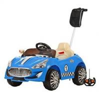 купить Детский автомобиль машина M 2402 R-4 Maserati 2в1 с родительской ручкой (голубой)